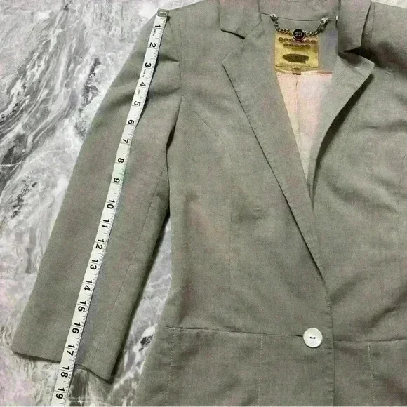 Ted Baker London Working Title Tailored Jacket Blazer Light Gray size 0 Wool - Picture 11 of 16